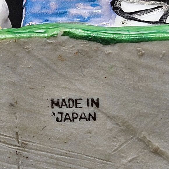 Vintage Hand-Painted ceramic Donkey-Drawn Cart Ceramic Planter made in Japan - Picture 7 of 9